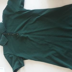 Deep green polo shirt